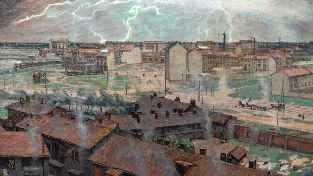 Anselmo Bucci, Il lampo (detail), 1921. Mit freundlicher genehmigung von Mart