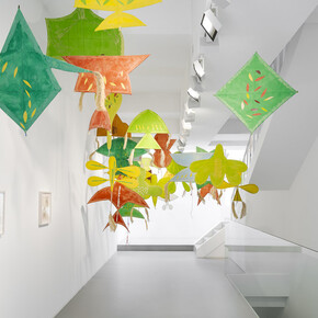 Joan Jonas, the wind sings, exhibition view. Courtesy of Gladstone Gallery