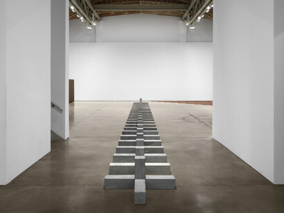 Carl Andre, exhibition view. Courtesy of Paula Cooper Gallery