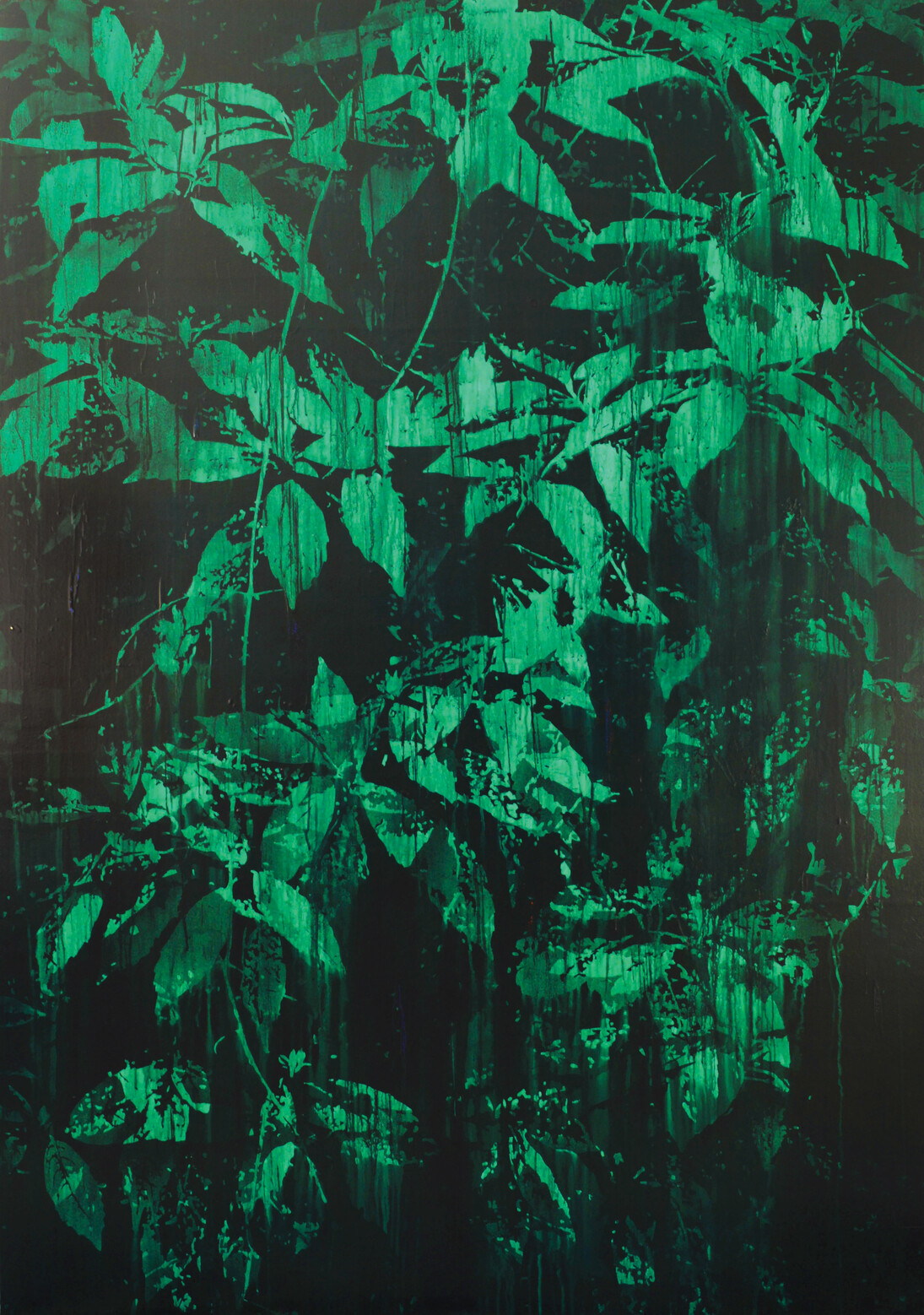 La Forêt d'Émeraude, 2014
Acrylique sur panneau de bois
175 x 122 cm