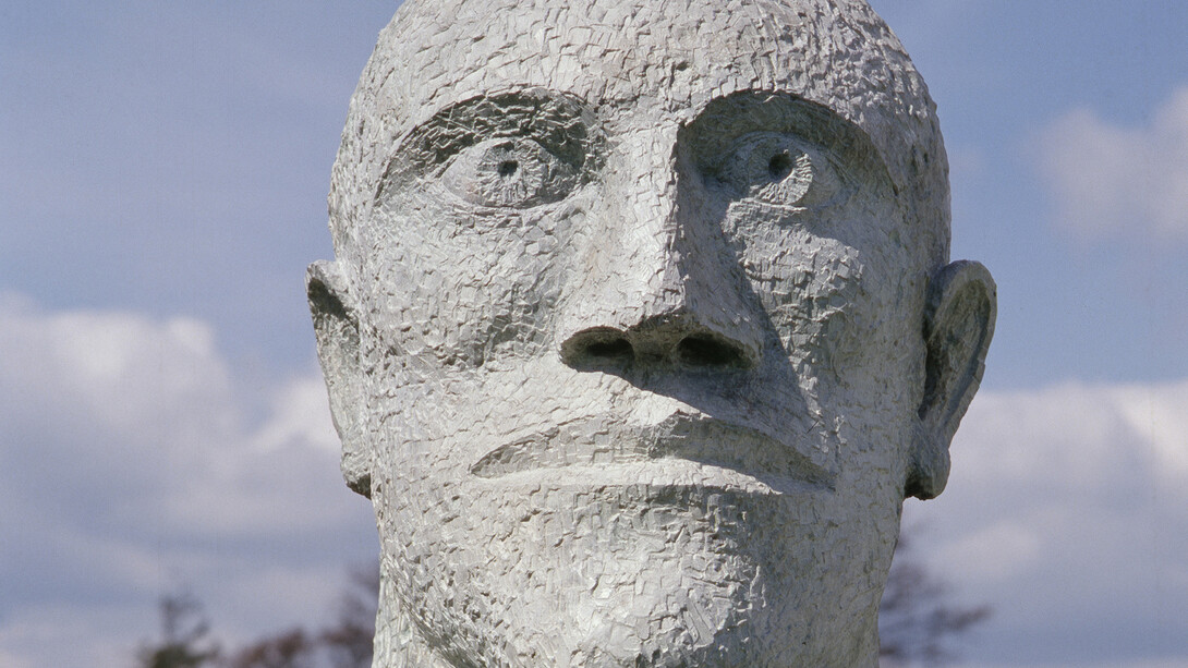 Elisabeth Frink, Desert Quartet Head I (detail), 1989, Bronze, 51.5 x 49 x 34.5 inches (130.8 x 124.5 x 87.6 cm), Edition 6 of 6 