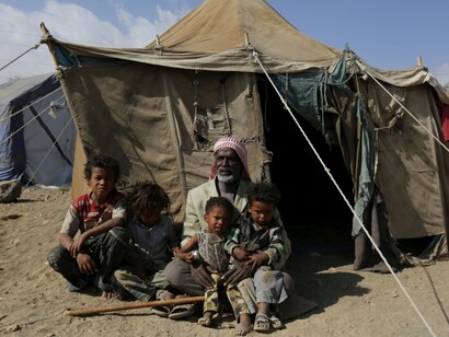 Refugee camp in Yemen
