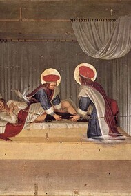 Beato Angelico, La Guarigione del Diacono Giustiniano – Museo nazionale di San Marco, Firenze. 