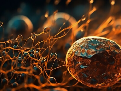 AI magnified images depicting cancer cell molecular patterns offer crucial insights for cancer studies and research