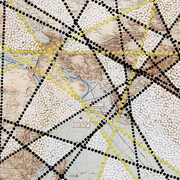 Bharti Kher, Erasure VII, 2016, Bindis on paper, 70.3 x 83 x 4.6 cm / 27 5/8 x 32 5/8 x 1 3⁄4”. Courtesy of Hauser & Wirth, London, Zürich