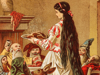 Blancanieves y los siete enanitos: los hermanos Grimm incluyeron la historia en su recopilación de narraciones de la tradición oral titulada «Cuentos de la infancia y del hogar»