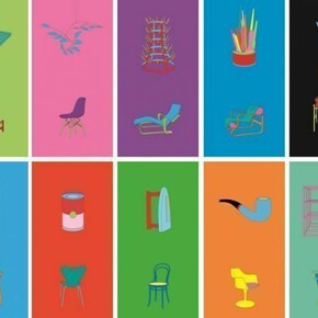 Michael Craig-Martin, Art & Design, 2012, A set of 10 screenprints, Edition of 50,
Courtesy the artist and Alan Cristea Gallery