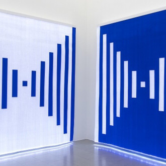 Daniel Buren. Courtesy of Buchmann Galerie