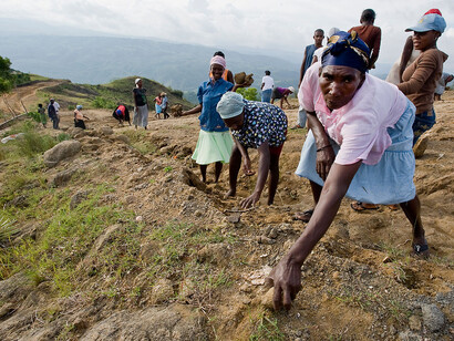 Mujeres trabajadoras haitianas