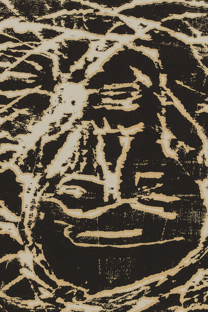 Georg Baselitz, Kopf, 1983, Vélin; Xylographie, image: 360 x 503 mm; feuille: 504 x 650 mm. © Musées d’art et d’histoire, Ville de Genève, Cabinet d'arts graphiques. Photo: André Longchamp