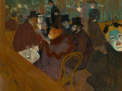 Henri de Toulouse-Lautrec, French, 1864-1901
At the Moulin Rouge, 1892/95