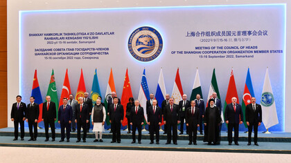 Meeting of the council heads of the Shanghai Cooperation Organization member states in September 2022