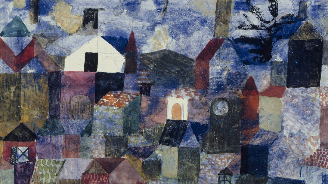 Paul Klee, Landscape in blue (detail), 1917. Courtesy of the Museum of Fine Arts
