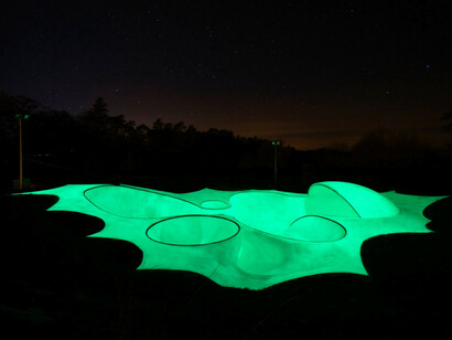 Koo Jeong A, [ Otro ], installation view, Île de Vassivière, 2008–2012. Courtesy of Kunsthaus Bregenz. Photo by l'escault © Koo Jeong A 