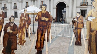 Imagen de Luis Durán en la Marcha por la “Lista de los 119”. Chile, 26 de julio de 2025