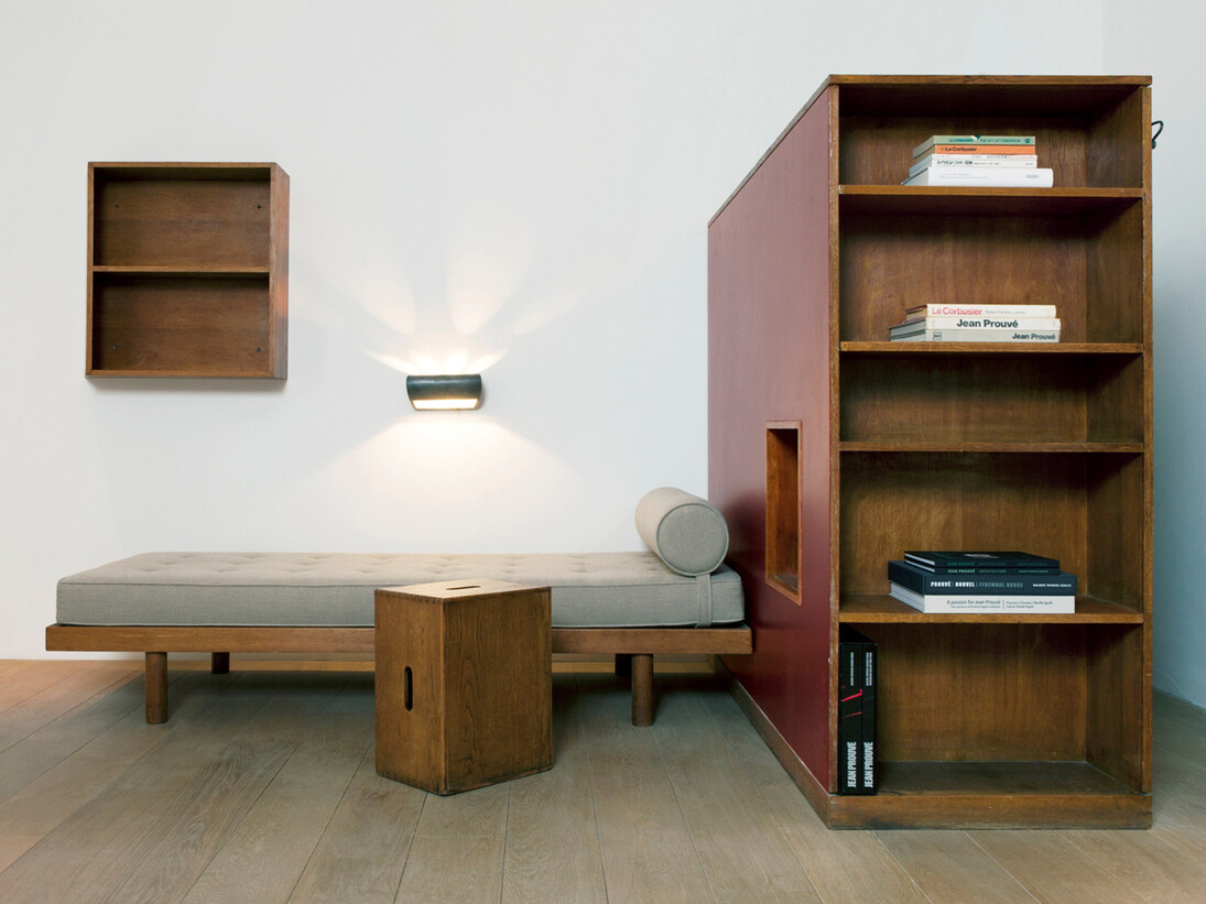 Dormitory room - Cité Universitaire, Antony by Jean Prouvé and Charlotte Perriand 1956 at Galerie Patrick Seguin (2)