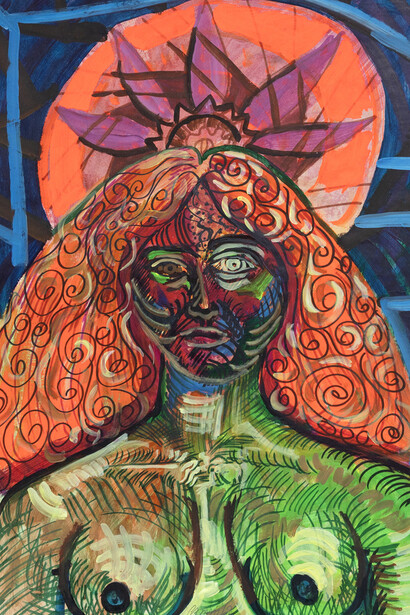 Ramsés Noriega, Lady Madonna (detail), 1968. Courtesy of Marc Selwyn Fine Art