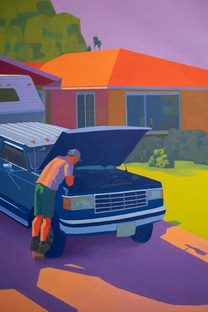 Timm Blandin, The repair man (detail). Courtesy of Galerie Sept