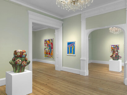 Ruby Neri, Chorus, vista della mostra. Per gentile concessione di Galleria Massimo De Carlo