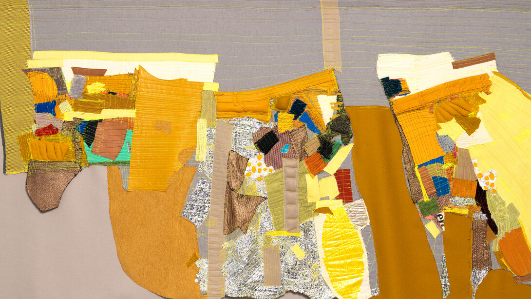 Elodie Blanchard, Yellow crevasse (detail), 2025. Courtesy of Jane Lombard Gallery