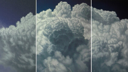 Alberto Bertoldi, Io sono, trittico, 80x60 cm