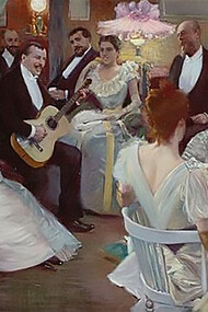 Pierre-George Jeanniot Le salon de Madame Madeleine Lemaitre (1891)