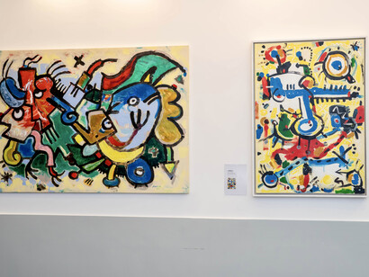 Antoh Mansueto, Happy accidents, vista della mostra. Cortesia di Palazzo Caracciolo
