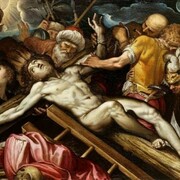 Ferrau Fenzoni (1562-1645), Christ Nailed to the Cross, Oil on canvas, 106 x 145 cm