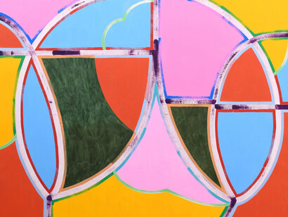 Holly Coulis, Spring still life and sky, 2025. Courtesy of Philip Martin Gallery 