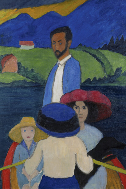 Gabriele Münter, Boating, 1910. Courtesy of Museo Nacional Thyssen-Bornemisza