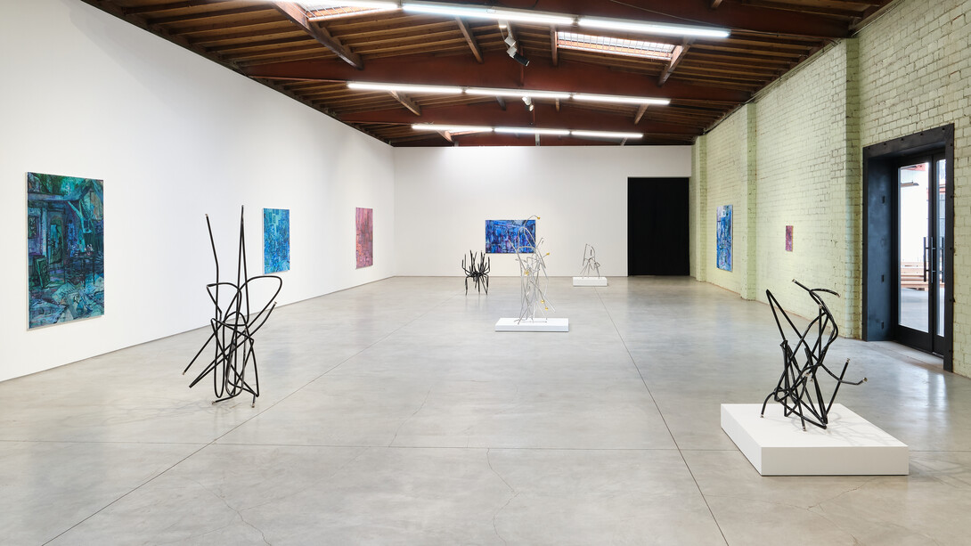 Josh Callaghan and Elizabeth Schwaiger, Drawing room, exhibition view. Courtesy of the artist and Night Gallery, Los Angeles. Photography by Chris Hanke
