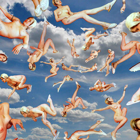 Genesis P-Orridge, Snoflakes DNA (Clouds), 2008, C-Print mounted on Plexiglass, 144 x 183 cm, image courtesy the artist