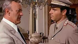 Don Mariano Arena e il capitano Bellodi nel film "Il giorno della civetta" di Damiano Damiani, tratto dall'omonimo libro di Leonardo Sciascia