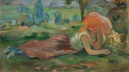 "Pastorella sdraiata", 1891, Berthe Morisot. Collezione privata, © Christian Baraja SLB  