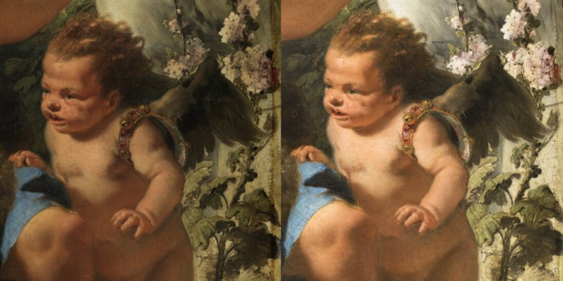 Restauración y estudio técnico de La muerte de Jacinto, de Tiepolo. Courtesy of Museo Nacional Thyssen-Bornemisza