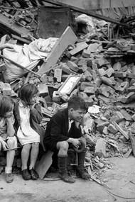 Unknown photographer, Children After the London Blitz, London, UK, 1940