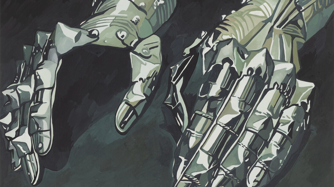 Kaye Lim, Green gauntlets, 2025. Courtesy of GR Gallery