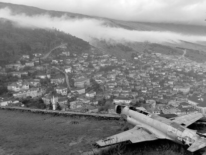 A relic of World War II on Gjirokaster castle
