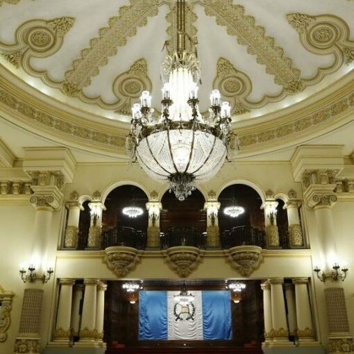 Salón de recepciones del Palacio Nacional de la Cultura, ciudad de Guatemala, Guatemala