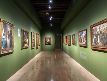 José Agustín Arrieta, 1803-1874. La ciudad de Puebla en el siglo XIX, vista de exhibición. Cortesía del Museo Amparo