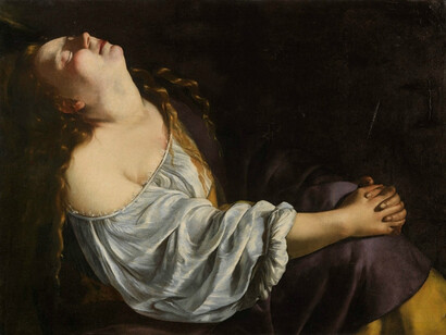 Artemisia Gentileschi - Maria Maddalena, olio su tela