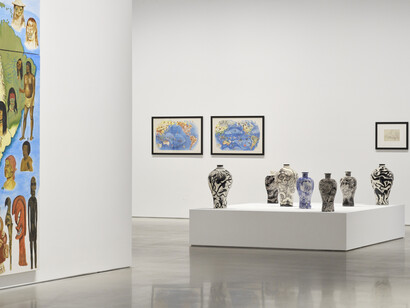 Dr. Lakra & Miguel Covarrubias, Contracorrientes (Countercurrents), exhibition view. Courtesy of kurimanzutto