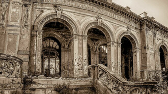 Stabilimento termale Acque della Salute costruito ad inizio Novecento da Angiolo Badaloni e oggi abbandonato, foto Laura Cosmi
