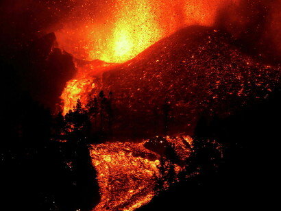 La Palma Volcan en éruption, septembre 2021