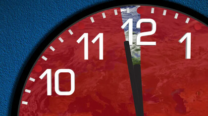  The symbolic doomsday clock remains at 100 seconds to midnight