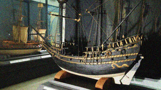 Modello d'epoca di un galeone mediceo di inizio Seicento