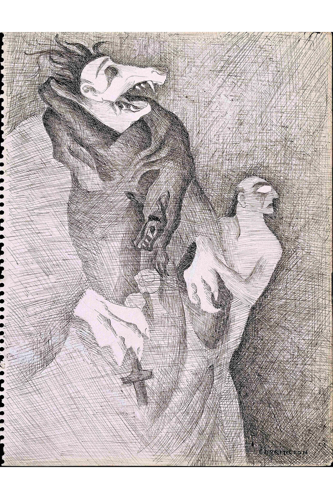 Leonora Carrington, 1917-2011, Do You Know My Aunt Eliza? 1941, Ink on paper, 270 x 207 mm © Estate of Leonora Carrington / ARS, NY and DACS, London 2015

