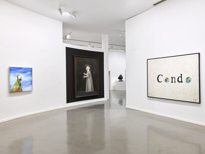 George Condo, vue de l'exposition. Avec l'aimable autorisation du Musée d'Art moderne de la Ville de Paris