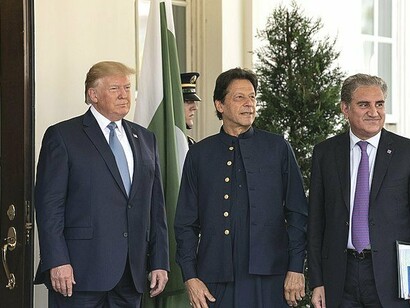 President Donald J. Trump welcomes Prime Minister Imran Khan of the Islamic Republic of Pakistan on Monday, July 22, 2019, the White House, America