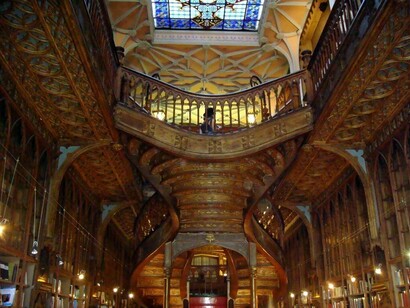 Veduta della libreria
